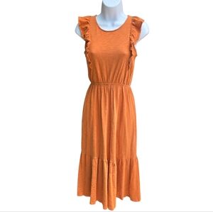 J Crew Flutter Sleeve Midi Dress- XXS Oversized